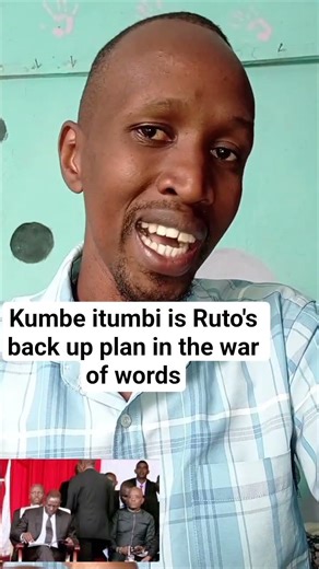 itumbi is Ruto's back up plan.