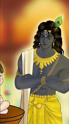 kanha following trend🪷 with devotees 🪷#shorts #krishna #art #rukmini #radha #love