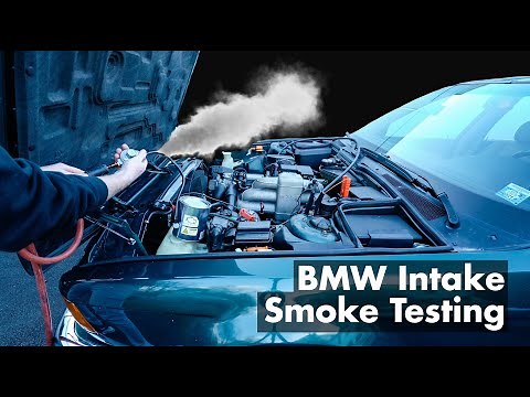 How to Smoke Test a BMW Intake with Vacuum Leaks and Lean Codes P0171 P0174 or 1222