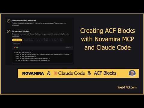 Creating ACF Blocks with Novamira and Claude Code