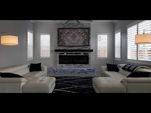 DIY Natural Stone Electric Fireplace w/ Touchstone Sideline 72" Part I