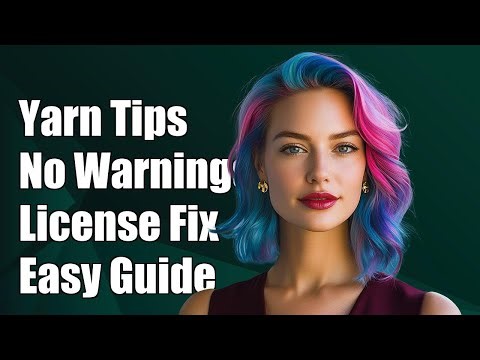 How to have yarn not issue a warning for the license field?