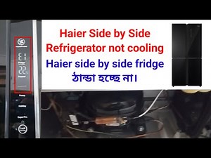 Haier side by side refrigerator not cooling.Haier fridge not cooling but light is on.Haier fridge.