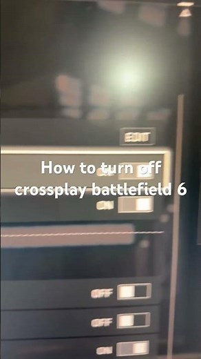 How to turn off crossplay battlefield 6