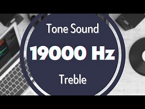 19000 Hz High-Frequency Sound. Tone Audio Signal. Sine Waveform. Treble