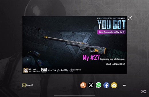 PUBG Mobile Field Commander AWM Gameplay Highlights