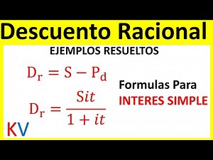 ✅Como Calcular el DESCUENTO RACIONAL | Matemática Financiera
