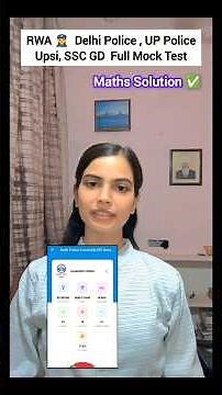 Rwa Mock Test Maths Solution 🎯👮‍♀️#delhipolice #ssc #sscgd #rwa #shortvideo #shorts #ytshort