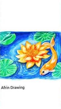 How to draw watercolor painting step by step tutorial