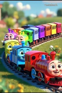 Ten Little Trains 🚂💛 | Counting 1 to 10 for Kids