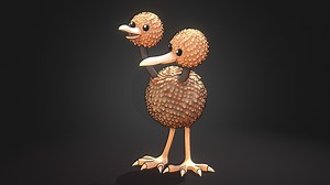 Doduo Pokemon - 3D model by 3dlogicus