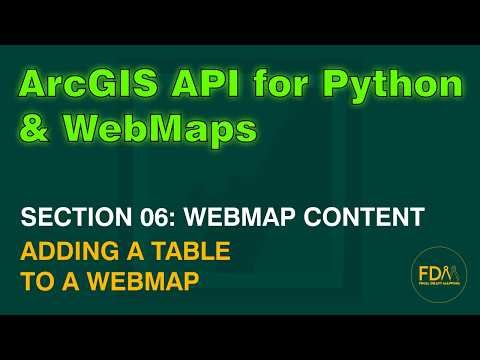 Adding a Table to a WebMap in ArcGIS Online using the ArcGIS API for Python