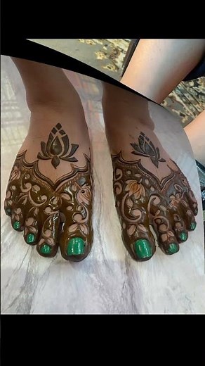2026 Trending Bridal Foot Mehndi 😍 Full Feet Henna Design