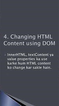 DOM in JavaScript Explained in 60 Sec | Master the DOM (Document Object Model) in JavaScript |