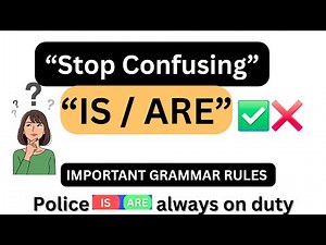 IS vs ARE Grammar Rules | Most Confusing English Words Explained | IMPORTANT GRAMMAR RULES | ENGLISH
