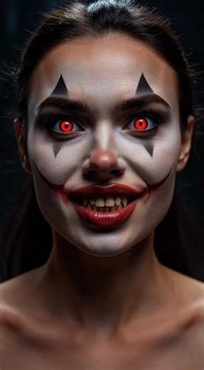 Woman TRANSFORMS Into a Creepy Clown Right in Front of Camera! 😱👩→🤡 Full Horror