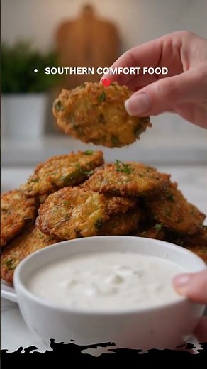 Okra and Green Tomato Fritters