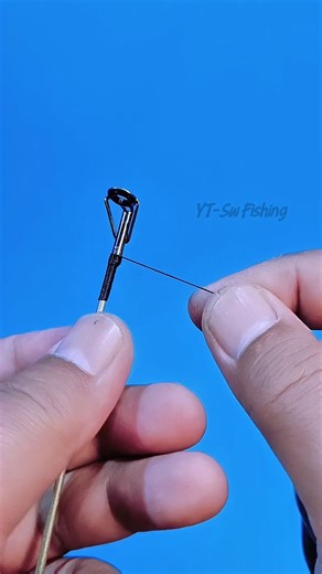 Frugal fishing tips - How to attach and wind the line on your fishing rod's guide rings #fishing