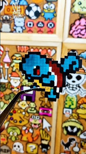 🎨 Squirtle Pixel Art! 🏝️✨ Pokémon Fans, Gather Around!