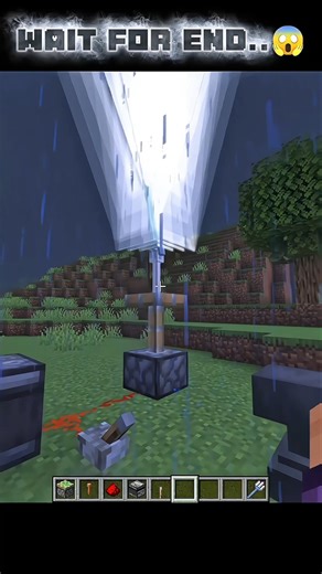 Thunder Fall 😱 | #minecraft #shorts