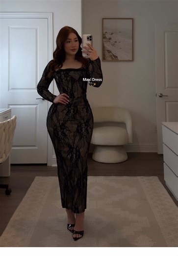 🖤✨ #ootd #ootdinspo #maxidress #elegantdress #fashiontok | maxi dress