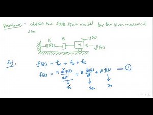 State Space Modelling of a mechanical system