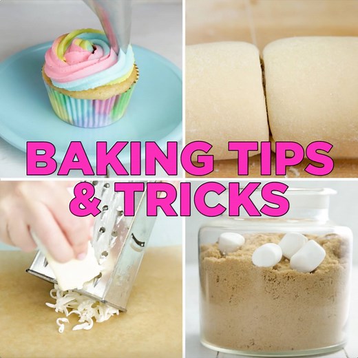 6 Baking Tips & Tricks to Bake Like a Pro Save these hacks: https://taste.md/2rNdAMy More recipes on our app ￼📲 http://bit.ly/2sQzCLR | Tastemade