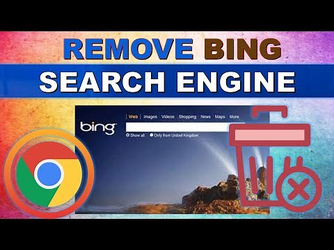 How to remove or change Bing in google Chrome Web Browser