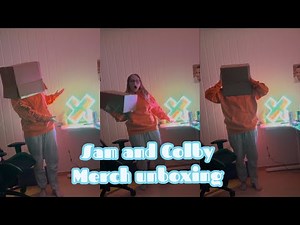 Sam and Colby merch unboxing