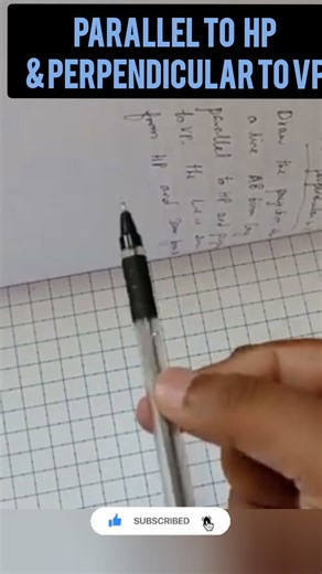 Parallel to HP & Perpendicular to VP- Projection of lines #projectionofstraightline #drafting
