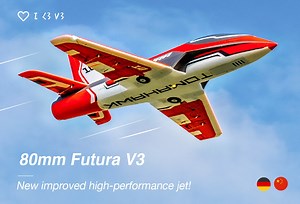 FMS 80mm EDF Futura RC Airplane. | FairRc