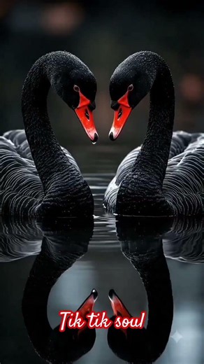 Beautiful ducks swim in the water.