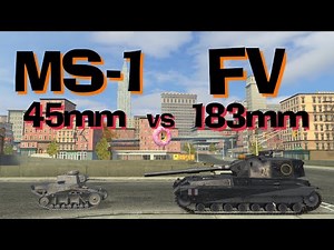 WOT Blitz Can MS-1 Kill a FV215b 183