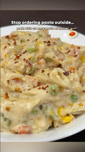 Restaurant Style White Sauce Pasta at Home 🍝✨ | Creamy Pasta in Minutes
