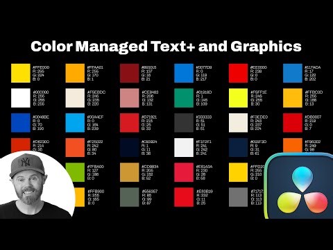 EXACT Color Managed Brand Colors for Graphics - DaVinci Wide Gamut