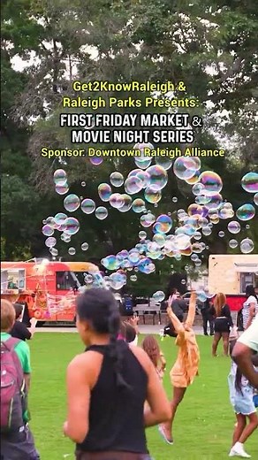 First Friday Market and Movie Night in Raleigh Downtown