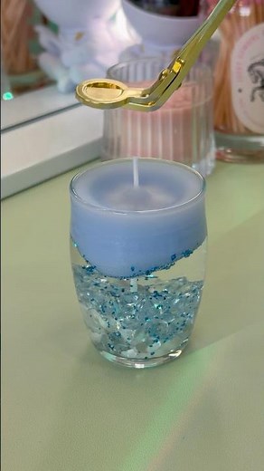 Trendy Candle DIY | ASMR Craft for Cozy Vibes💙✨
