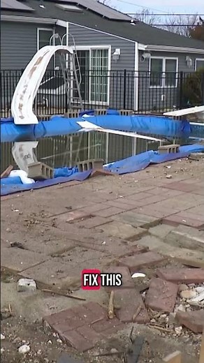 Wild video shows driver crash into swimming pool on Long Island