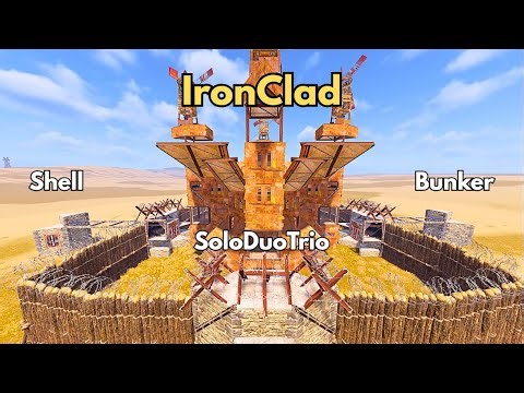 IRONCLAD – Perfect 2x2 BUNKER + Shell SOLO/DUO/TRIO | Rust Base Design