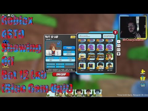 Roblox ASTD Showing Off Bot 12 Lab (Blue Gem Unit)