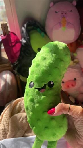 Yodeling 11” plush pickle. Super cute! #yodeling #pickle #plushies #tiktokshopcreatorpicks #fyp