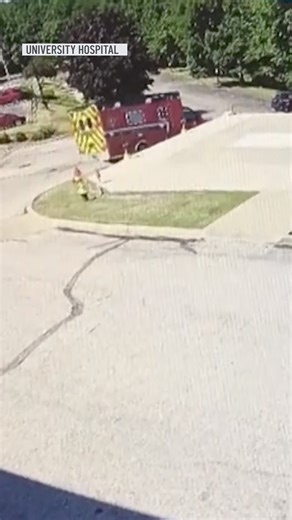 An Ohio firefighter stopped an attempted ambulance theft by jumping through the driver’s window. | NBC Washington