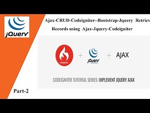 Ajax-CRUD-Codeigniter--Bootstrap-Jquery 💡 Delete using Ajax-Jquery-Codeigniter 💡 Part-2