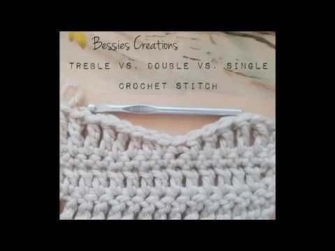 The Difference: Treble vs Double vs Single Crochet Stitch