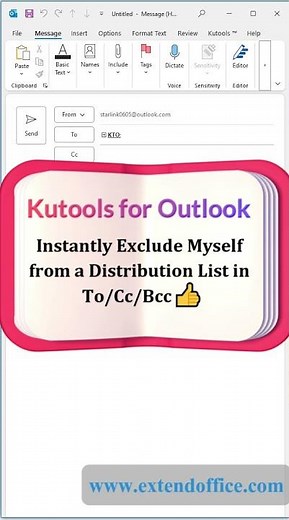 Remove Myself from a Distribution List in Outlook
