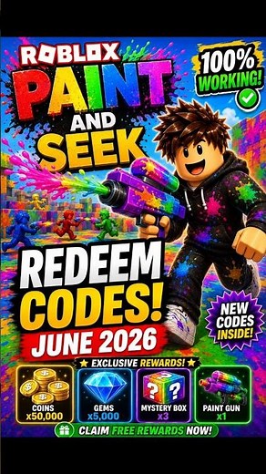 Roblox Paint and Seek Codes | Paint and Seek Redeem Codes