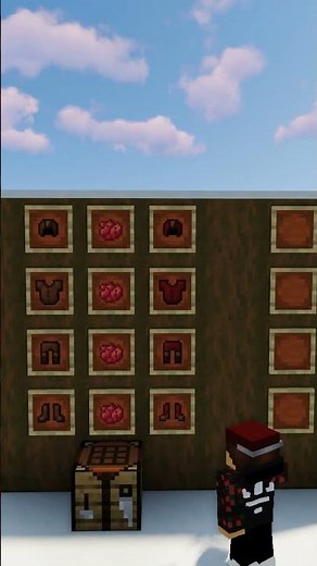 Minecraft Santa's Armor Trim🎅🏻 #shorts