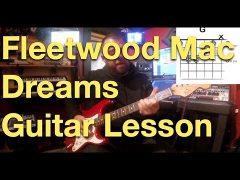 Fleetwood Mac - Dreams Guitar Lesson w/tabs and chords