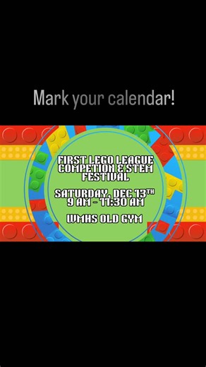 🚨 BIG NEWS! 🚨 We are thrilled to announce that our team is hosting the 1st Annual FIRST FLL Challenge Competition in our area! 🎉🤖 📅 December 13th ⏰ Competition rounds begin at 9:00 AM and will wrap up around 11:30 AM 📍 FREE for the public! Come cheer on the incredible teams who have poured their hearts, creativity, and problem-solving skills into this season. Come see their LEGO bots in action! 🌟 PLUS! Don’t miss our STEM Festival happening alongside the competition! Perfect for kids who 