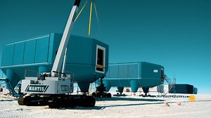 21K views · 533 reactions | The British Antarctic Survey’s scientific research center was designed to withstand temperatures of -58F, to be self-sufficient for months on end and, should danger strike, and to move locations quickly. How Did They Build That? Arctic Modules & Auditoria airs tonight at 10 PM. | Smithsonian Channel | Facebook